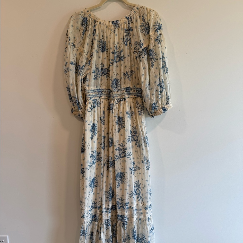 Free People Golden Hour Blue Floral Maxi Dress - Picture 6 of 7